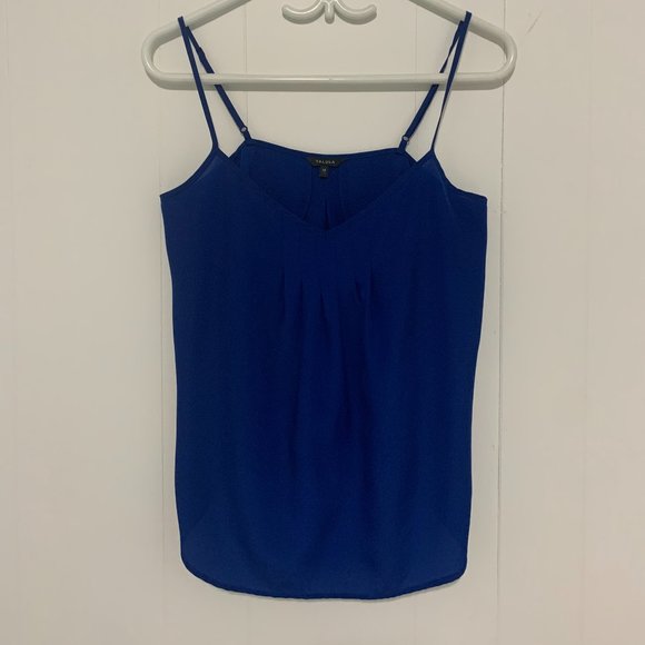 Talula Sleeveless Sheer Royal Blue Blouse - Medium - Picture 1 of 2